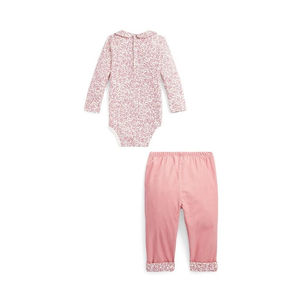 商品Ralph Lauren|Baby Girls Fox Cotton Bodysuit and Corduroy Pants Set,价格¥228,第2张图片详细描述