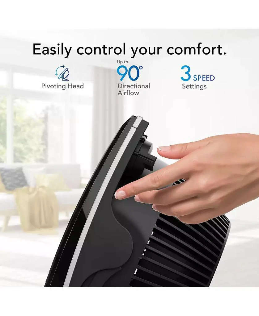 商品Vornado|573T Whole Room Air Circulator Fan with Pivoting Head, Black,价格¥236,第4张图片详细描述