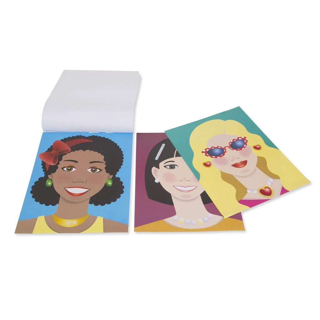 商品Melissa & Doug|Melissa & Doug Sticker Pads Set: Sweets and Treats, Make-a-Face Fashion, and Make-a-Meal,价格¥137,第4张图片详细描述