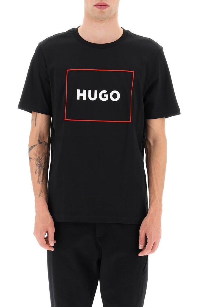 Hugo jersey t-shirt with logo商品第2张图片规格展示