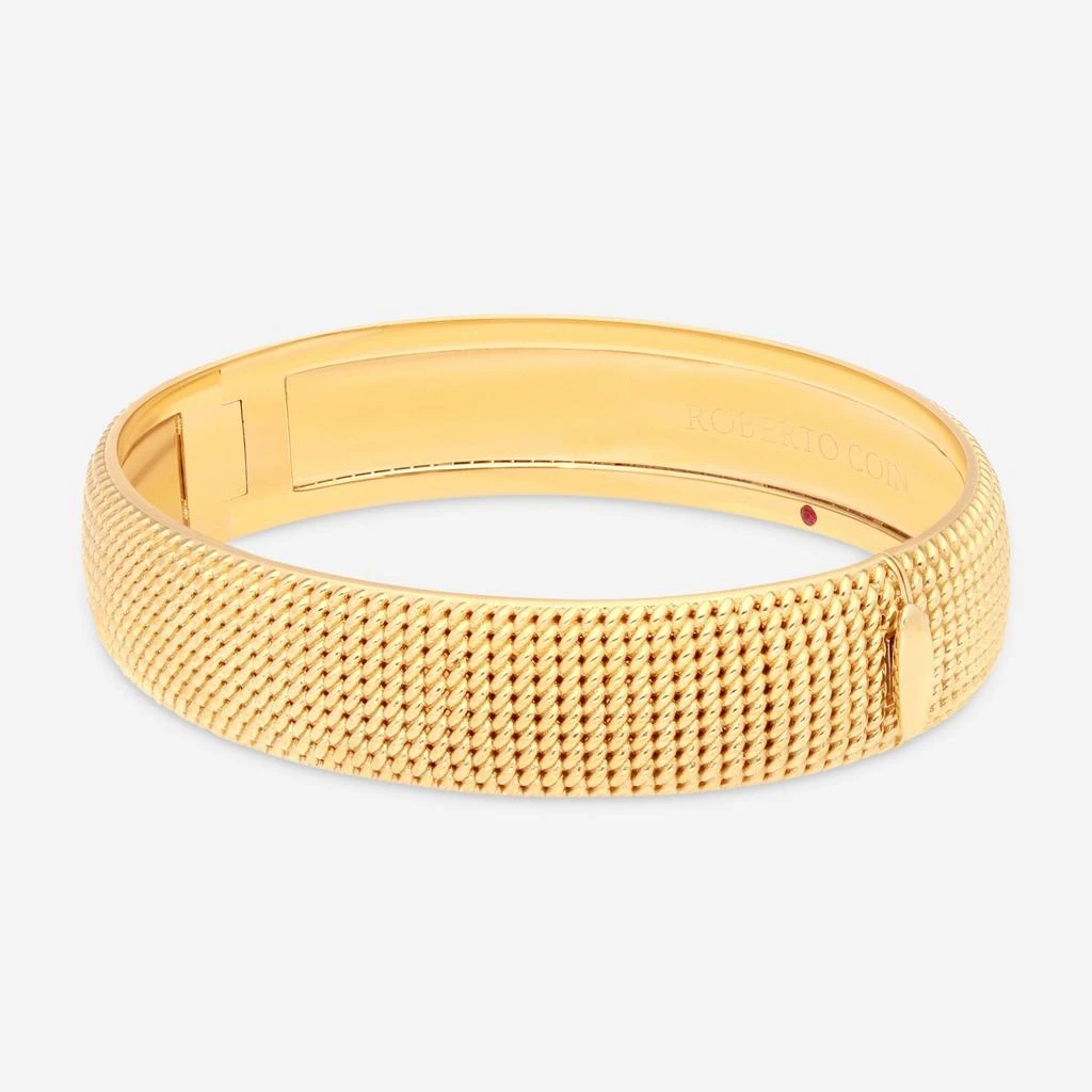 商品Roberto Coin|Roberto Coin Opera 18K Yellow Gold Medium Hinged Bangle Bracelet 7772844AYBA0,价格¥26558,第3张图片详细描述