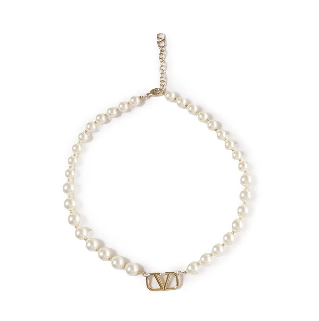商品Valentino|Valentino VLogo Pearl Necklace,价格¥3486,第1张图片