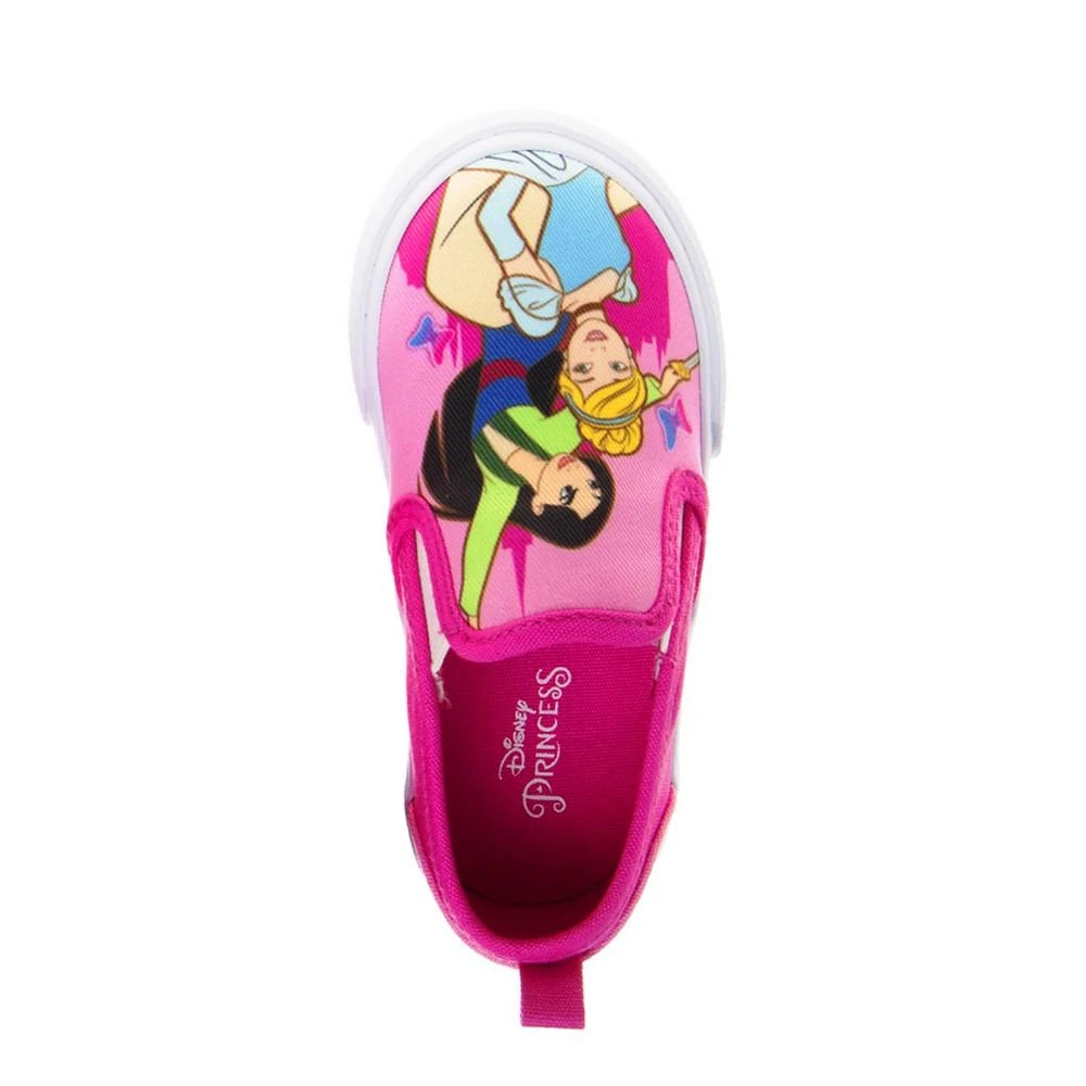 商品Disney|Little Girls Princess Slip On Canvas Sneakers,价格¥258,第4张图片详细描述