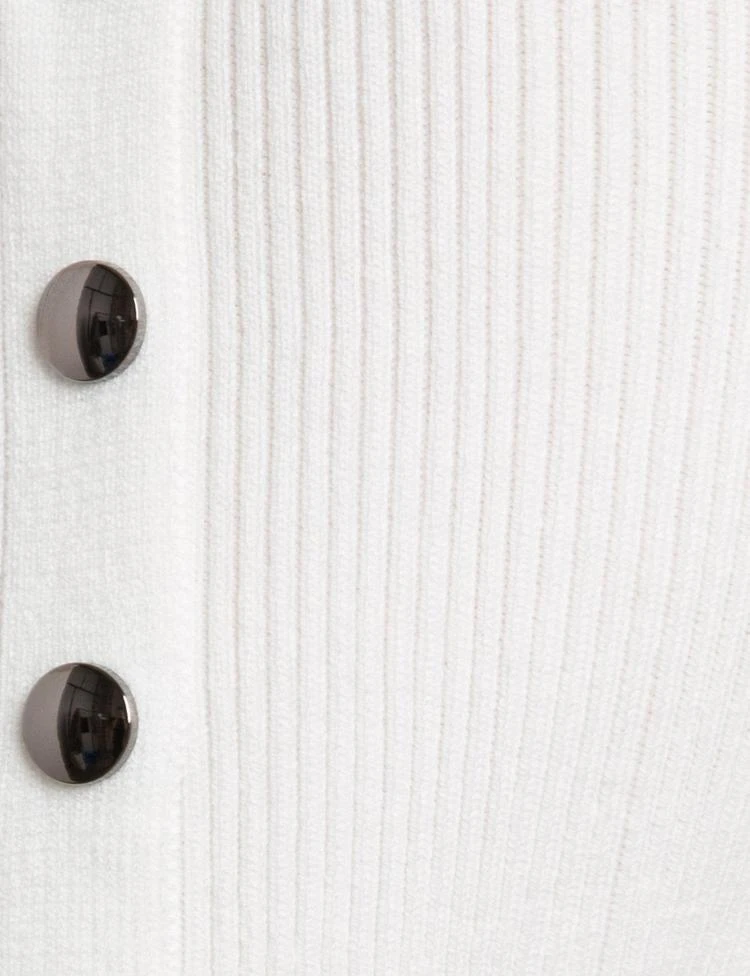 商品Pixie Market|Knoll Ivory Ribbed Snap Side Knit,价格¥599,第5张图片详细描述