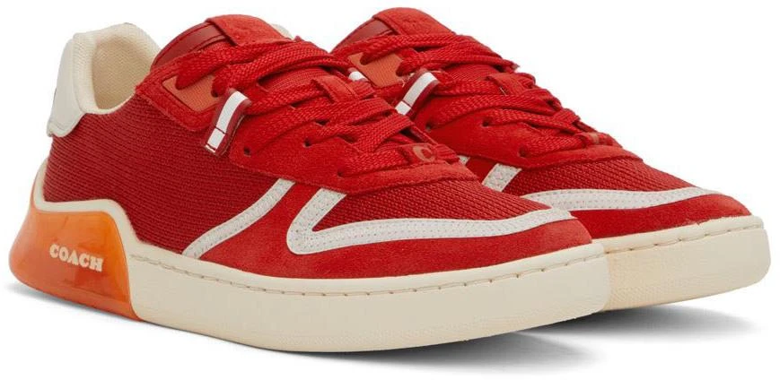 商品Coach|Red Citysole Court Sneakers,价格¥471,第4张图片详细描述