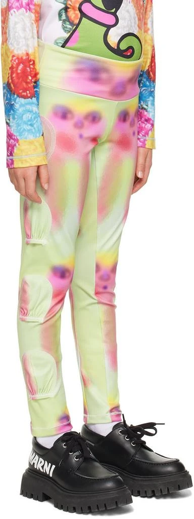 商品CHOPOVA LOWENA|SSENSE Exclusive Kids Green Spray Paint Alien Tennis Ball Leggings,价格¥284,第2张图片详细描述