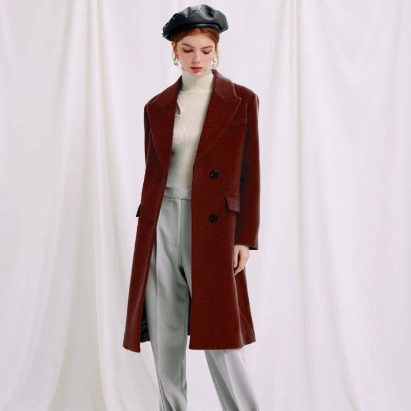 Freya Wool Coat - Cinnamon | Freya羊毛大衣 - 深棕色 商品