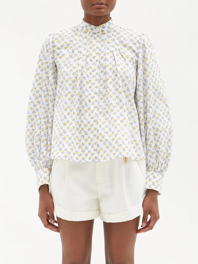 商品Thierry Colson|Yana floral-print cotton blouse,价格¥805,第1张图片