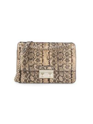 商品Furla|Bella Crossover Croc-Embossed Shoulder Bag,价格¥1578,第1张图片