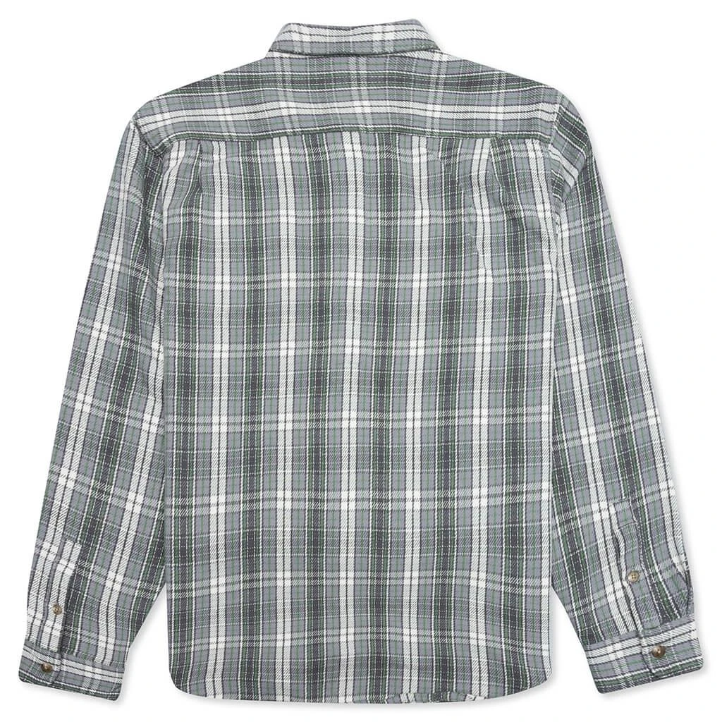 商品STUSSY|Stussy Beach Plaid Shirt - Charcoal,价格¥1065,第2张图片详细描述