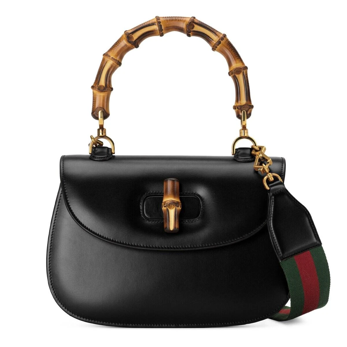 【预售】 古驰 24秋冬 女士 手提包 Gucci Bamboo 1947系列竹节中号手提包 672206 10ODT 1060 商品