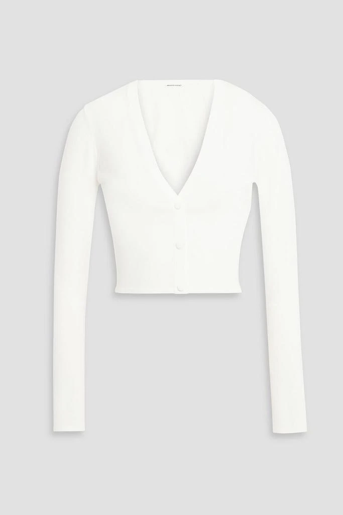 商品Alexander Wang|Cropped stretch-knit cardigan,价格¥1331,第1张图片