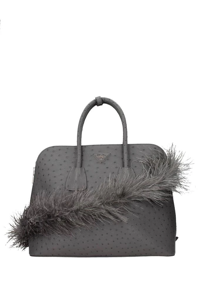 商品Prada|Shoulder Strap Marabù Gray,价格¥2251,第2张图片详细描述