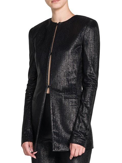 商品Giorgio Armani|Sparkle Round-Neck Jacket,价格¥16415,第6张图片详细描述