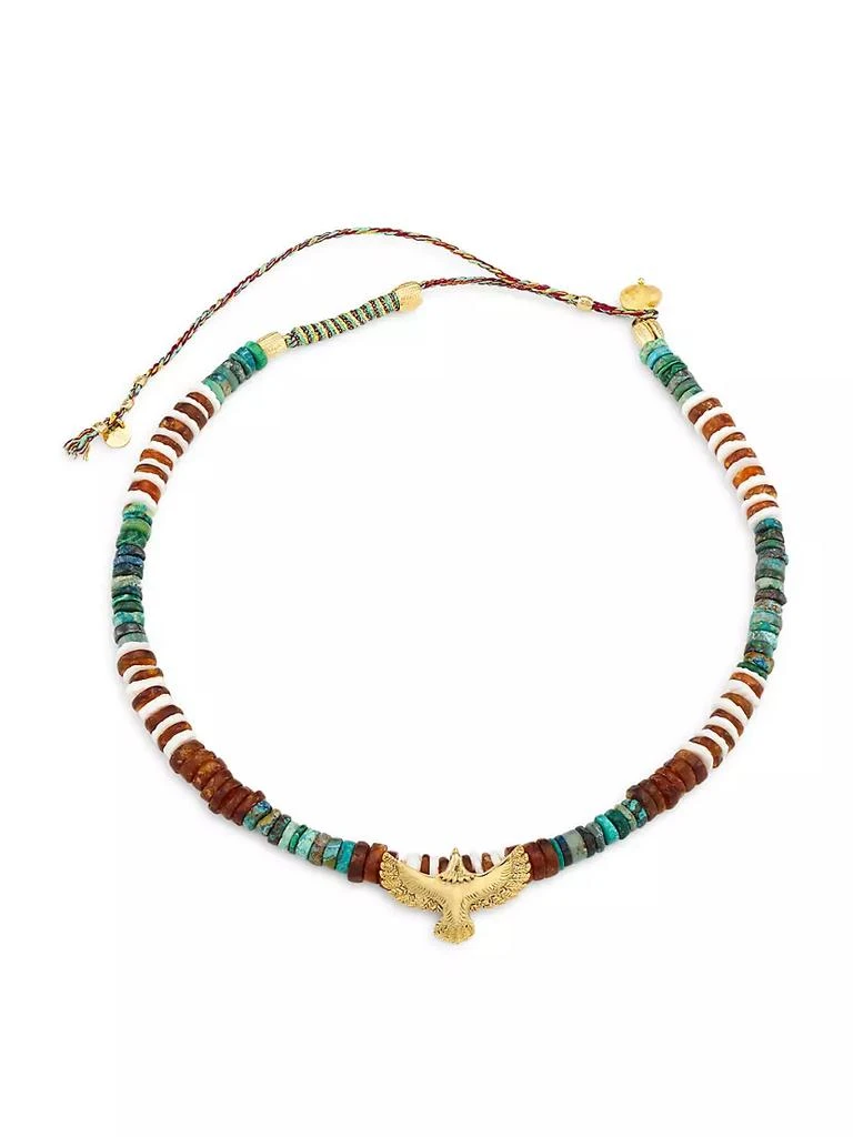 商品Room Service|Garuda 24K Gold-Plated & Multi-Stone Necklace,价格¥3290,第1张图片