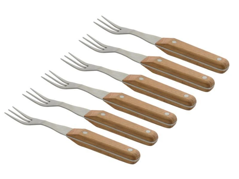 商品BergHOFF|CollectNCook Stainless Steel Steak Fork, Set of 6,价格¥397,第2张图片详细描述