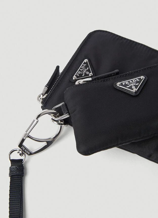 商品Prada|Re-Nylon Lanyard Pouches in Black,价格¥7776,第2张图片详细描述