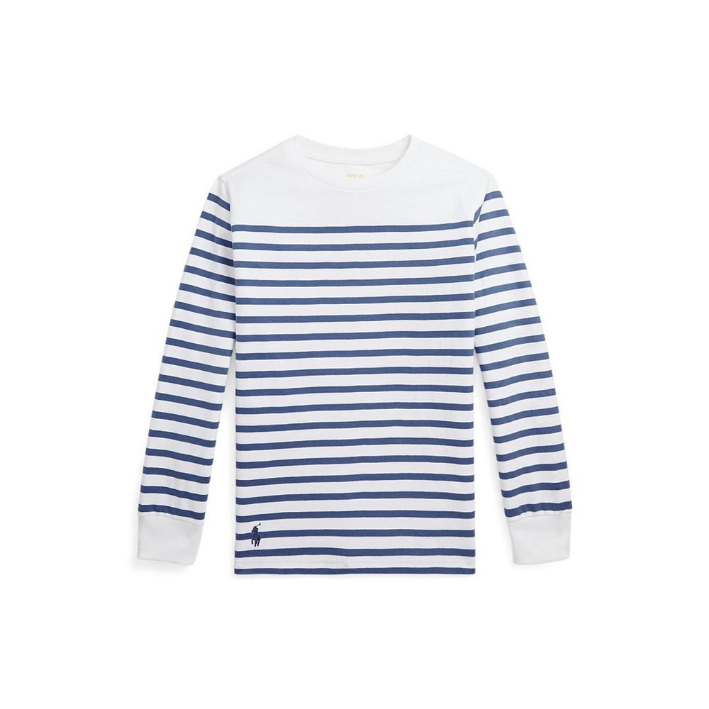 商品Ralph Lauren|Big Boys Striped Cotton Long-Sleeve T-shirt,价格¥313,第1张图片