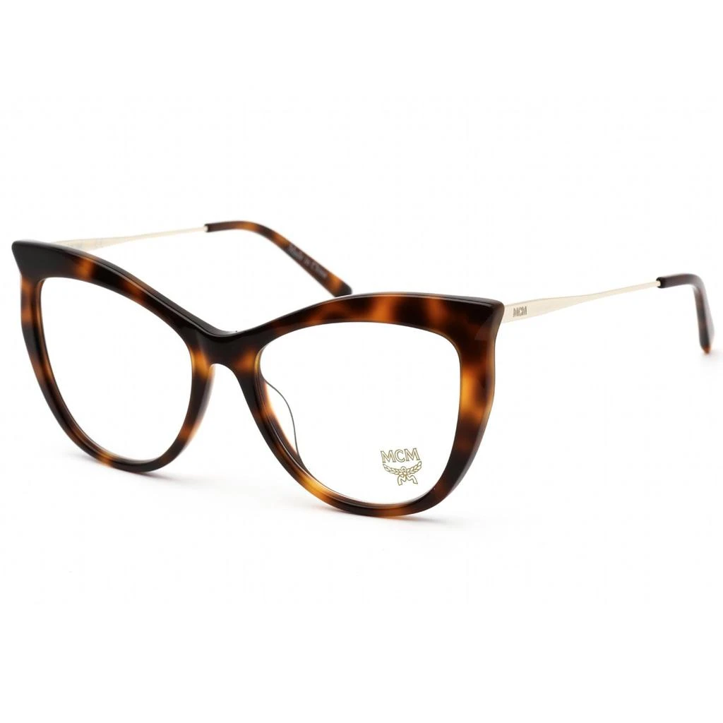 商品MCM|MCM Women's Eyeglasses - Clear Demo Lens Havana Acetate/Metal Frame | MCM2701 214,价格¥376,第1张图片