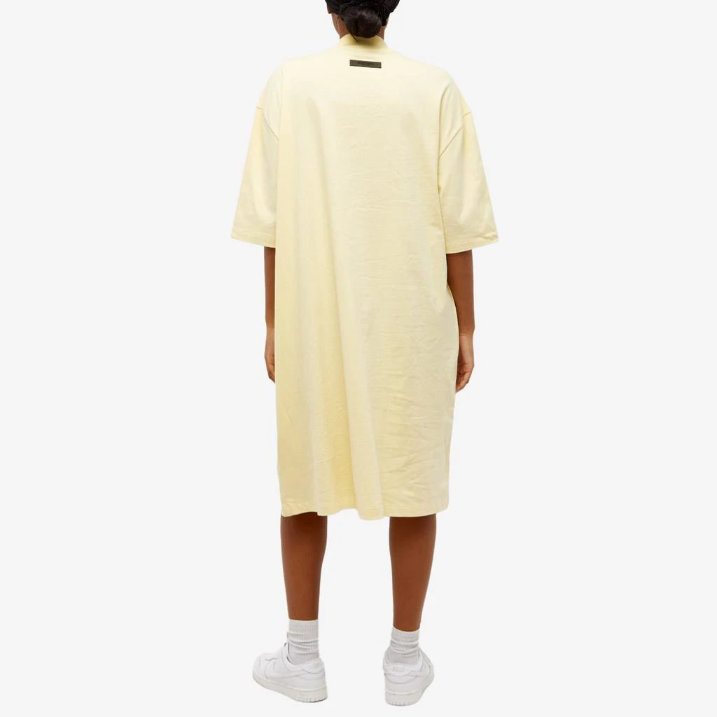 商品Essentials|Fear of God ESSENTIALS Short Sleeve Logo Dress - Canary,价格¥265,第3张图片详细描述