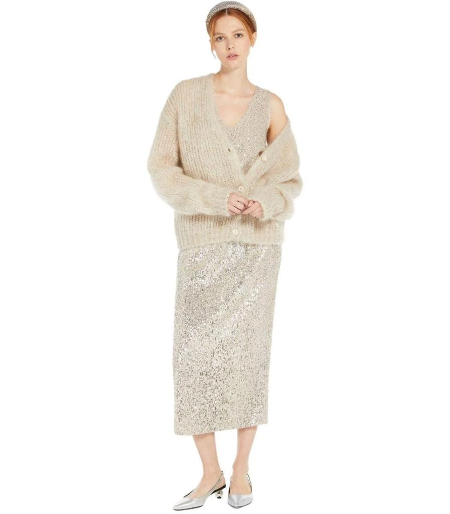 商品Weekend Max Mara|Weekend Max Mara Colomba Silver Sequins Top,价格¥1420,第5张图片详细描述