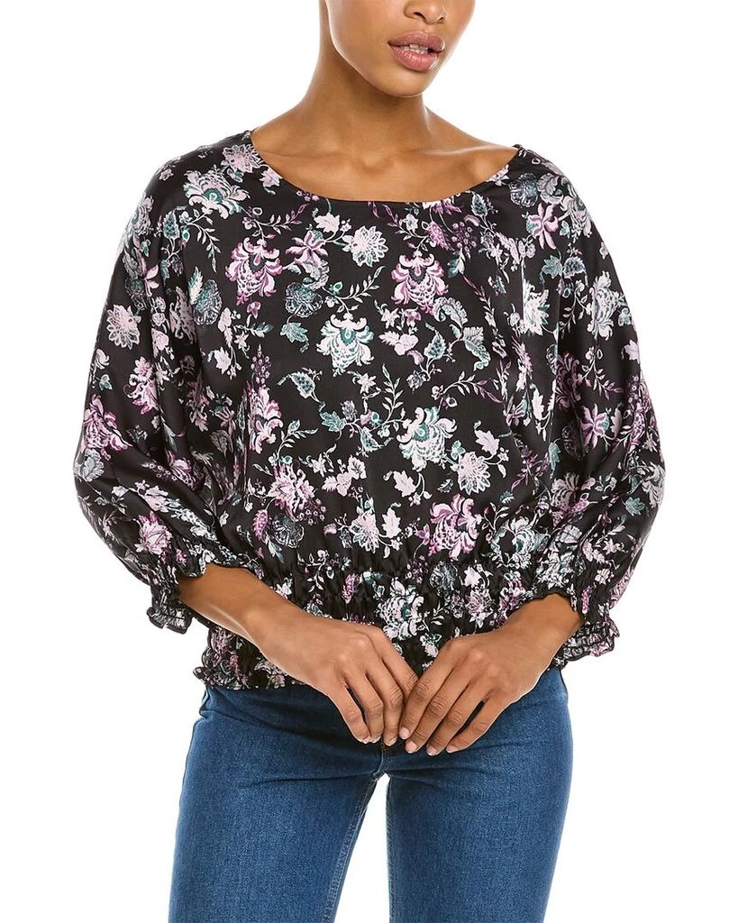 商品Vince Camuto|Vince Camuto Dolman Windsor Blooms Smocked Top,价格¥119,第1张图片