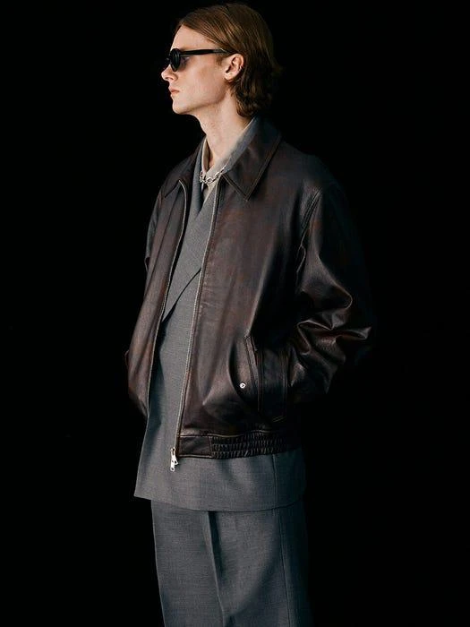 商品DUNST FOR MEN|Turn-Up Wide Wool Slacks _Grey,价格¥1050,第3张图片详细描述