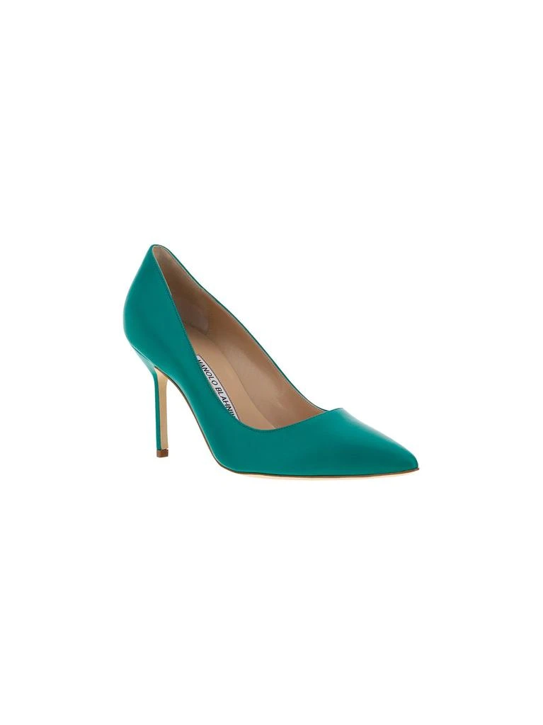 商品Manolo Blahnik|Manolo blahnik women's green leather pumps,价格¥4059,第2张图片详细描述