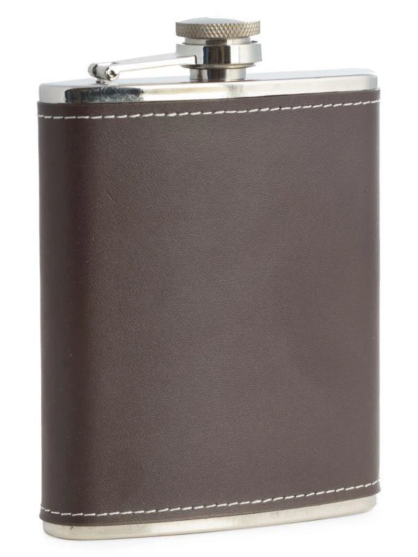 商品Bey-Berk|Stainless Steel & Leather Flask,价格¥230,第1张图片