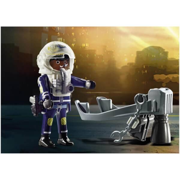 Playmobil Police Jet Pack with Boat (70782)商品第5张图片规格展示