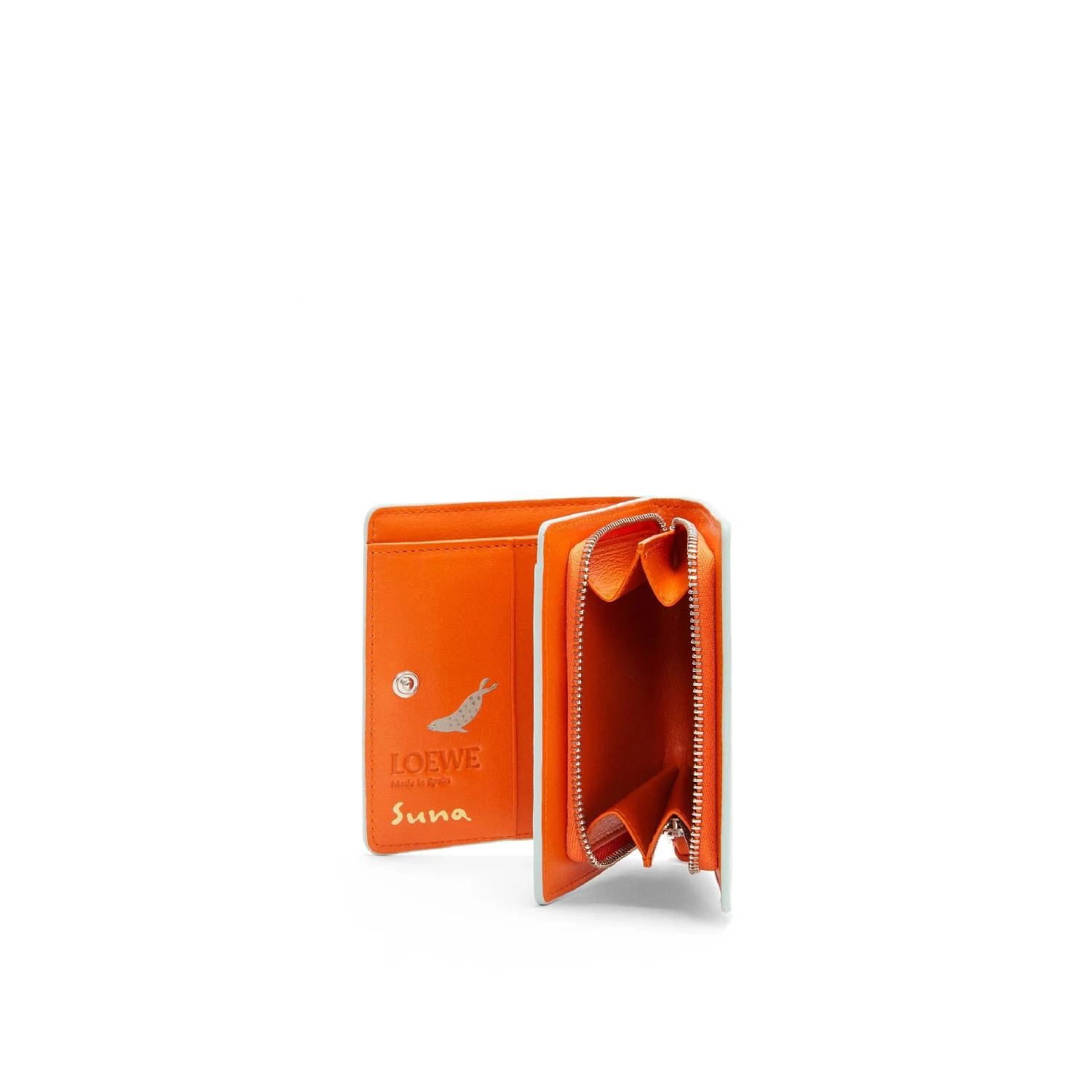 【预售】 罗意威 25春夏 女士 钱包 Penguin compact zip wallet in satin calfskin C643Z41X22-6005  商品