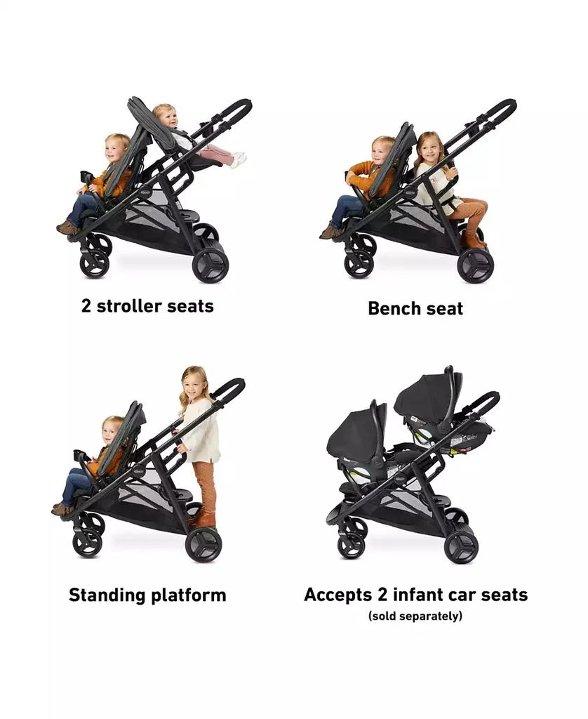 商品Graco|Ready2Grow 2.0 Double Stroller,价格¥1870,第2张图片详细描述