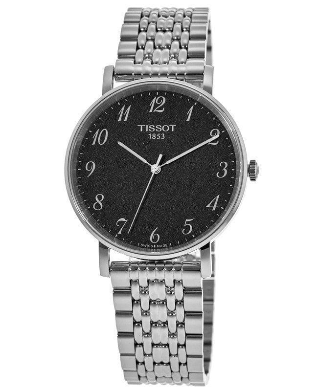 商品Tissot|Tissot T-Classic Everytime Black Dial Stainless Steel Men's Watch T109.410.11.072.00,价格¥710,第1张图片