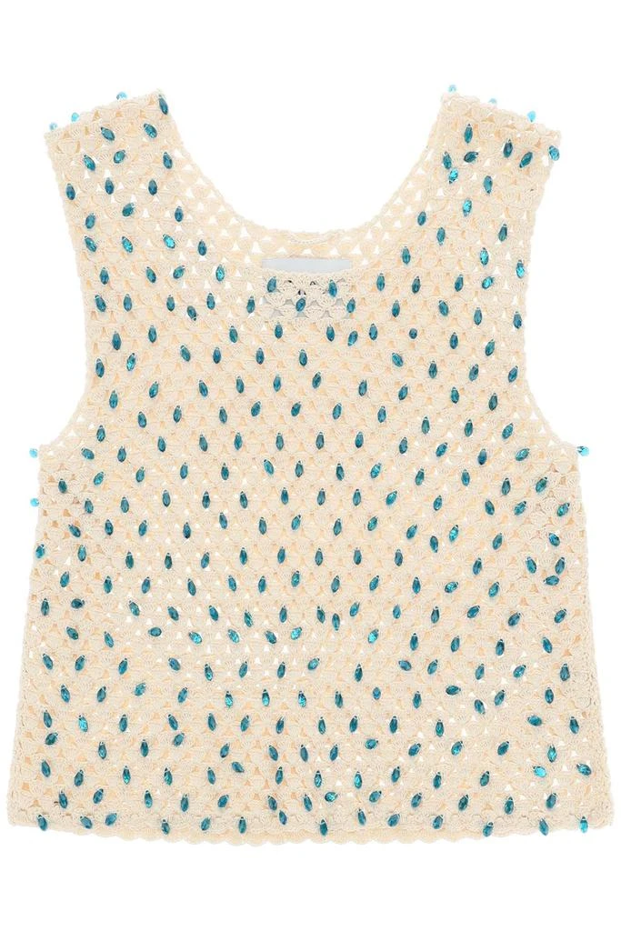 商品Bode|Bode Crochet Tank Top With Embellishments,价格¥5358,第1张图片
