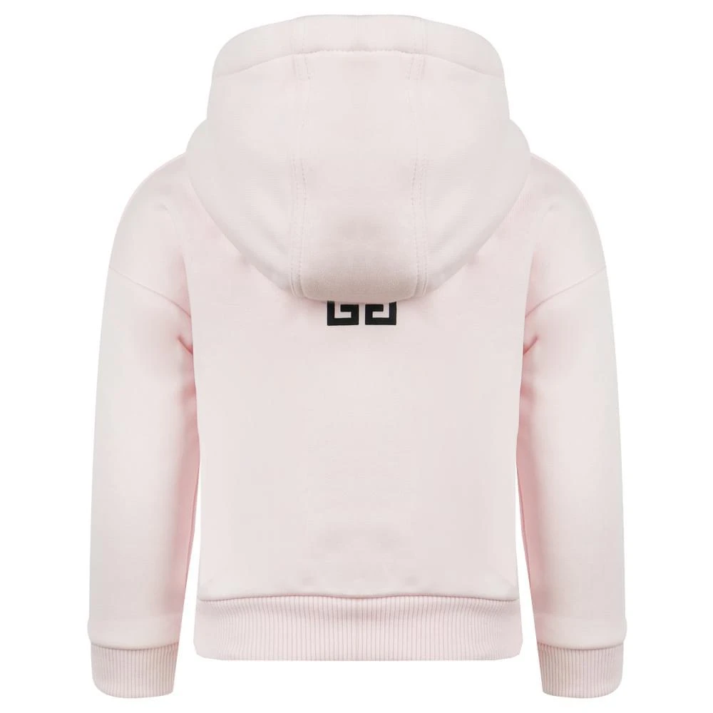 商品Givenchy|Pale Pink Logo Print Zip Up Hoodie,价格¥969,第3张图片详细描述