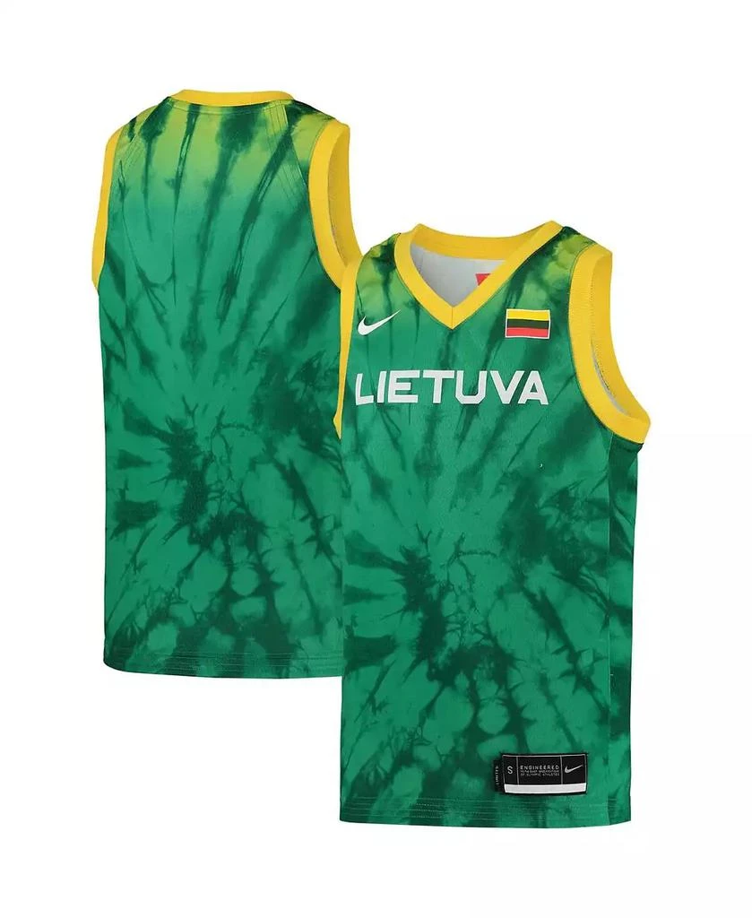 商品NIKE|Big Boys Green Lithuania Basketball 2020 Summer Olympics Replica Team Jersey,价格¥565,第1张图片