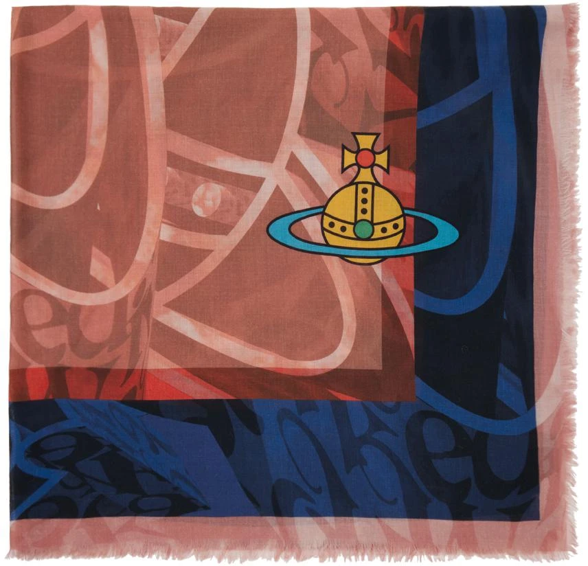 商品Vivienne Westwood|Multicolor 3D Multi Orb Square Scarf,价格¥1733,第1张图片