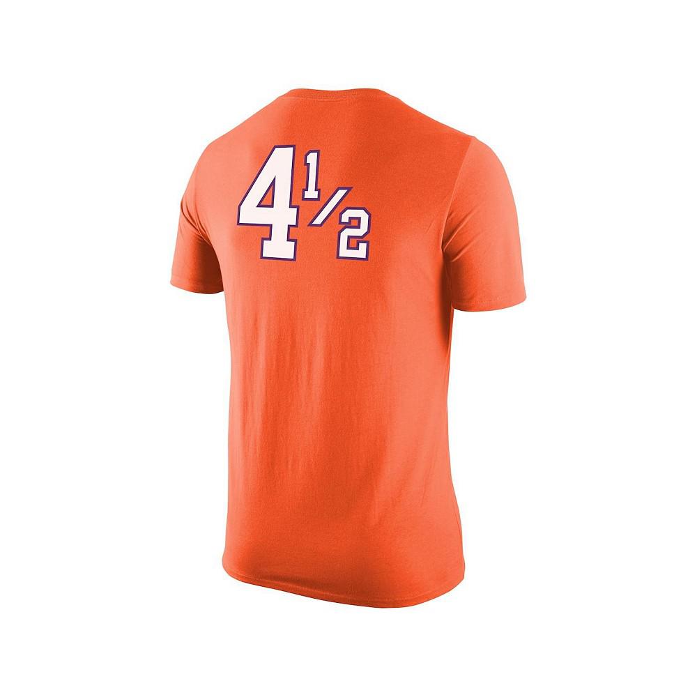 Men's Orange Clemson Tigers Disney+ 4Â½ Player T-shirt商品第4张图片规格展示