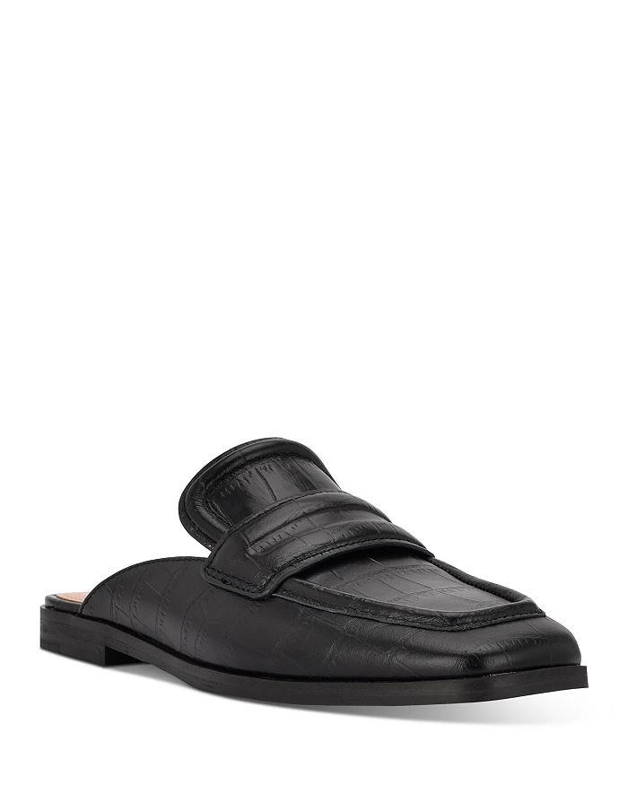 商品Marc Fisher|Women's Flyta Square Toe Croc Embossed Mules,价格¥902,第1张图片