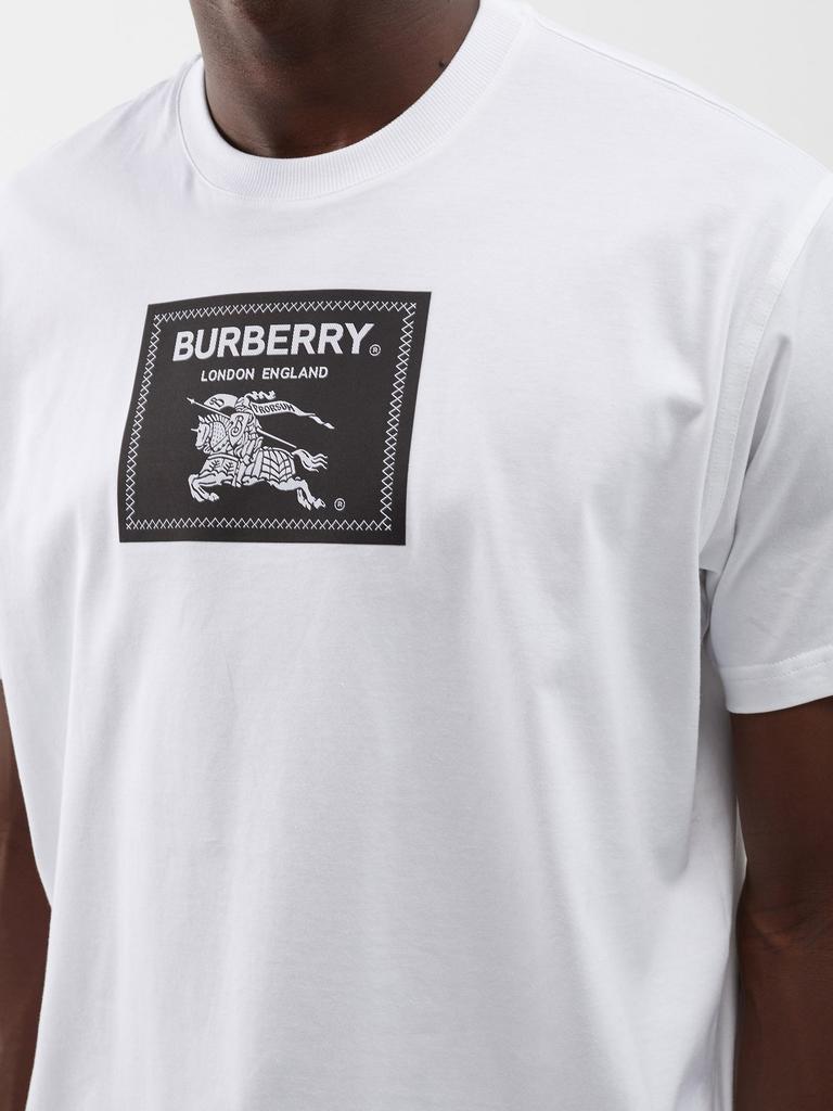 商品Burberry|Knight Label cotton-jersey T-shirt,价格¥4282,第5张图片详细描述