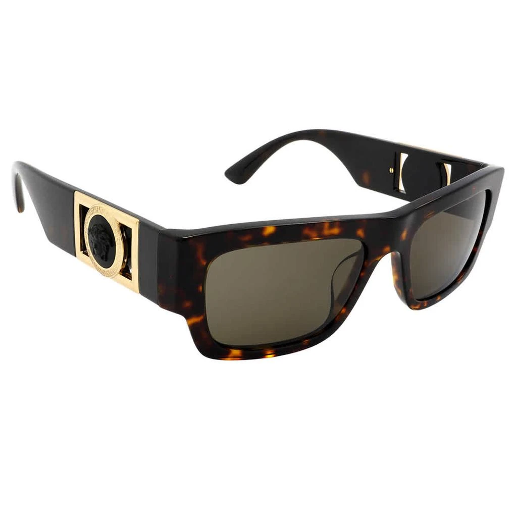 商品Versace|Brown Rectangular Men's Sunglasses VE4416U 108/3 53,价格¥980,第1张图片