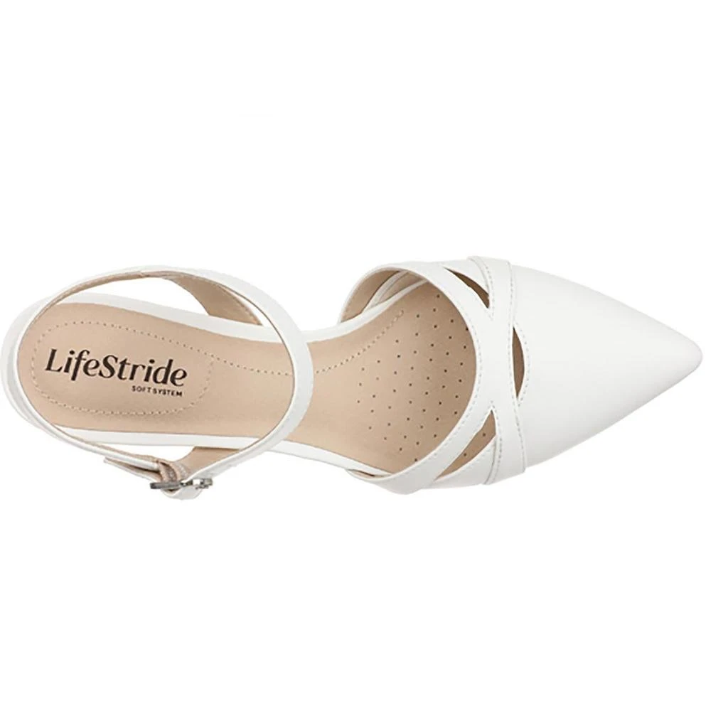 商品LifeStride|Marlee Womens Buckle Faux Leather Block Heels,价格¥182,第2张图片详细描述