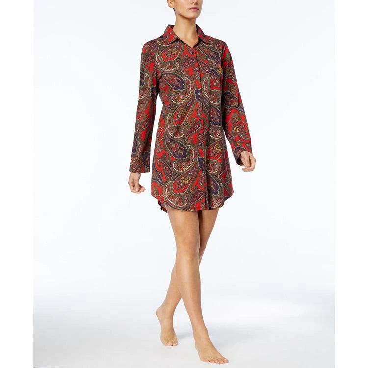 商品Ralph Lauren|Cotton Printed Sleepshirt,价格¥286,第1张图片