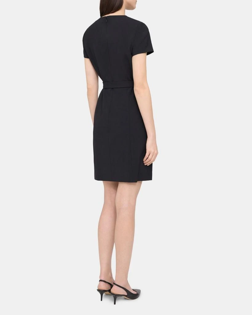 商品Theory|Belted Sheath Dress in Sevona Stretch Wool,价格¥862,第3张图片详细描述