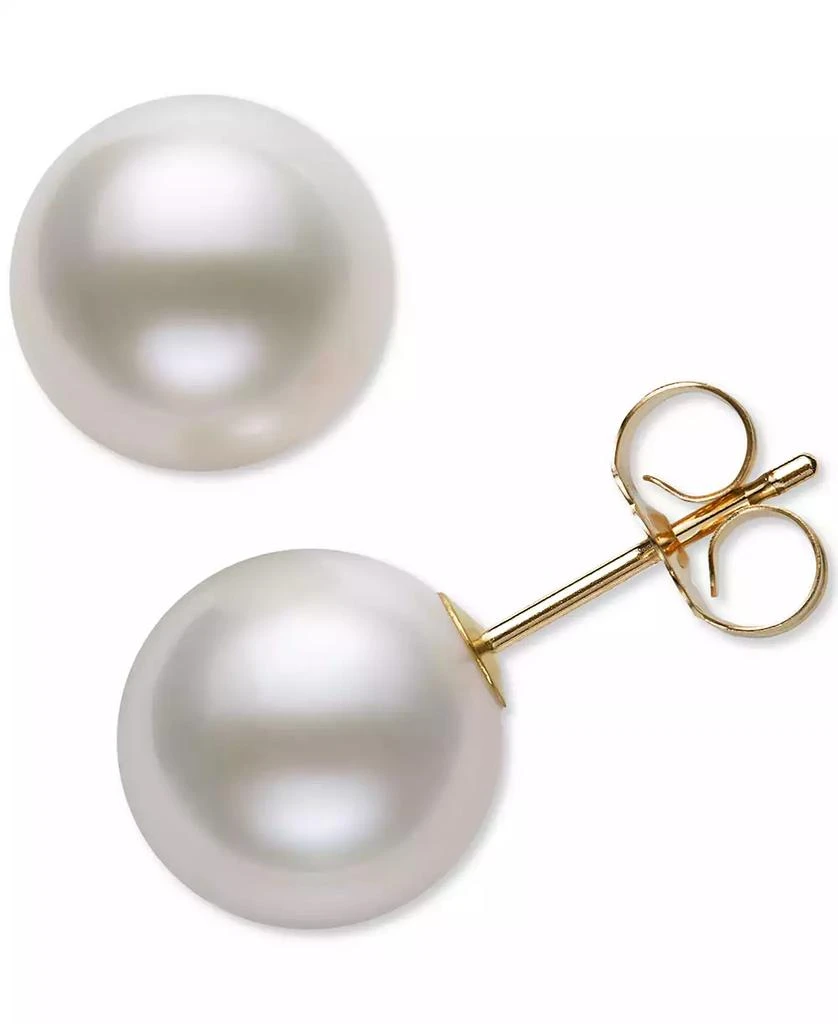 商品Belle de Mer|Cultured Freshwater Pearl Stud 14k Yellow Gold Earrings (8mm),价格¥752,第1张图片