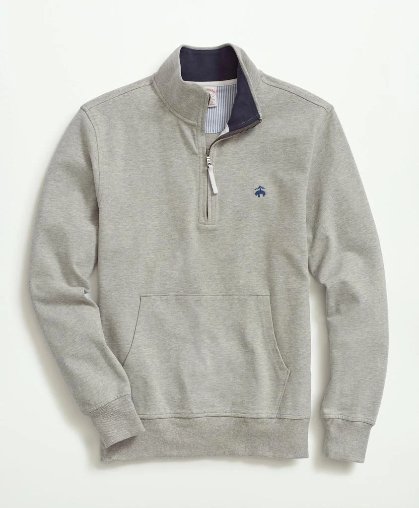 商品Brooks Brothers|Stretch Sueded Cotton Jersey Half-Zip,价格¥496,第1张图片