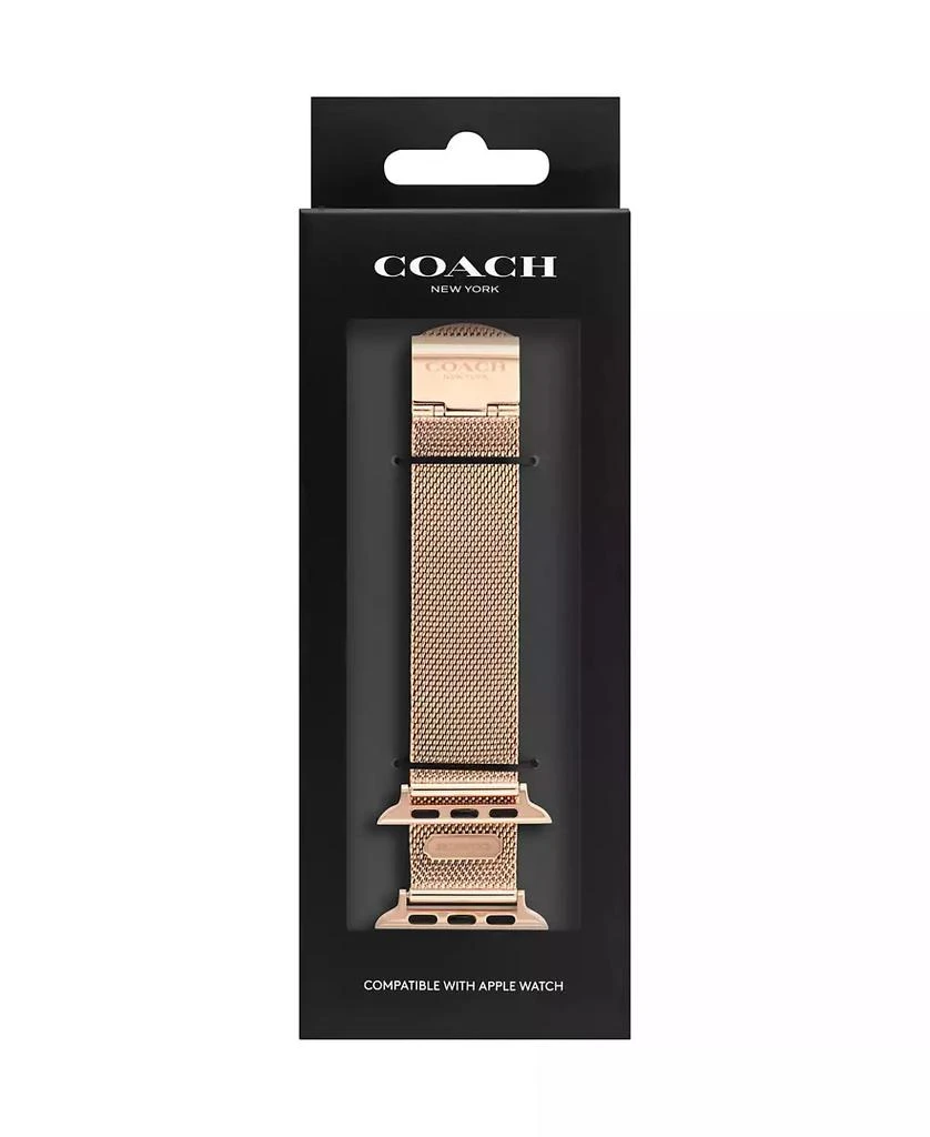 商品Coach|Rose Gold-Tone Mesh Bracelet 38/40/41mm Apple Watch Band,价格¥655,第4张图片详细描述