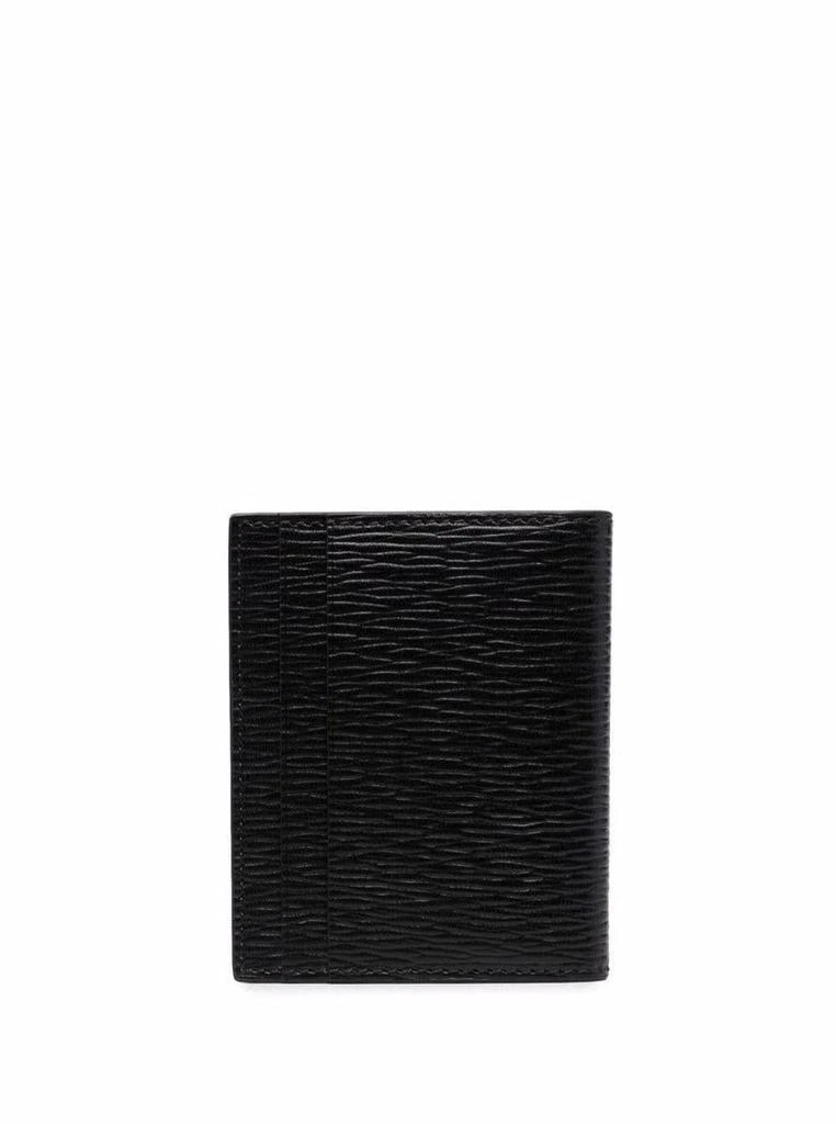 商品Salvatore Ferragamo|Black Cardholder With Gold-Tone Gancini Logo In Calf Leather Man in Black,价格¥1288,第2张图片详细描述