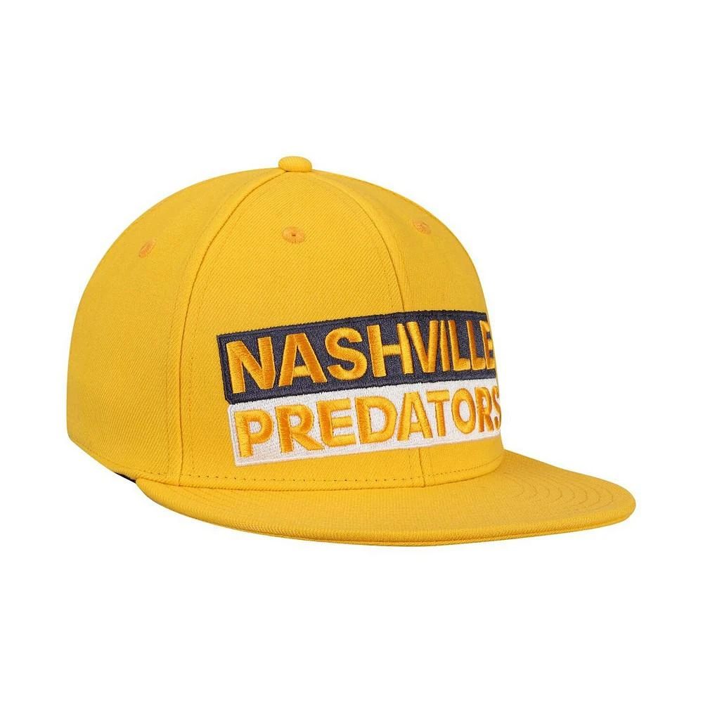 商品Adidas|Men's Gold-Tone Nashville Predators Culture Box Flex Hat,价格¥186,第3张图片详细描述