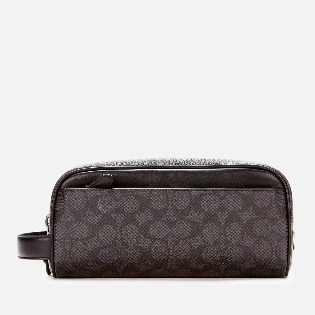 商品Coach|Coach Men's Travel Kit - Charcoal,价格¥1869,第1张图片